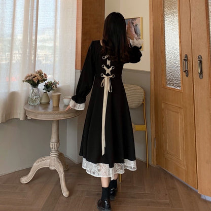 【Dress】バックリボンワンピース　Z8366