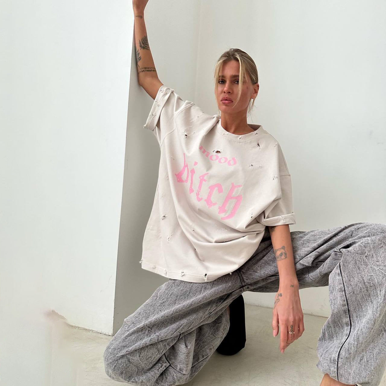 【Tops】プリントTシャツ T01345