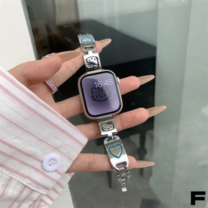 【雑貨】Apple Watchかわいいらしい金属製バンド T01777