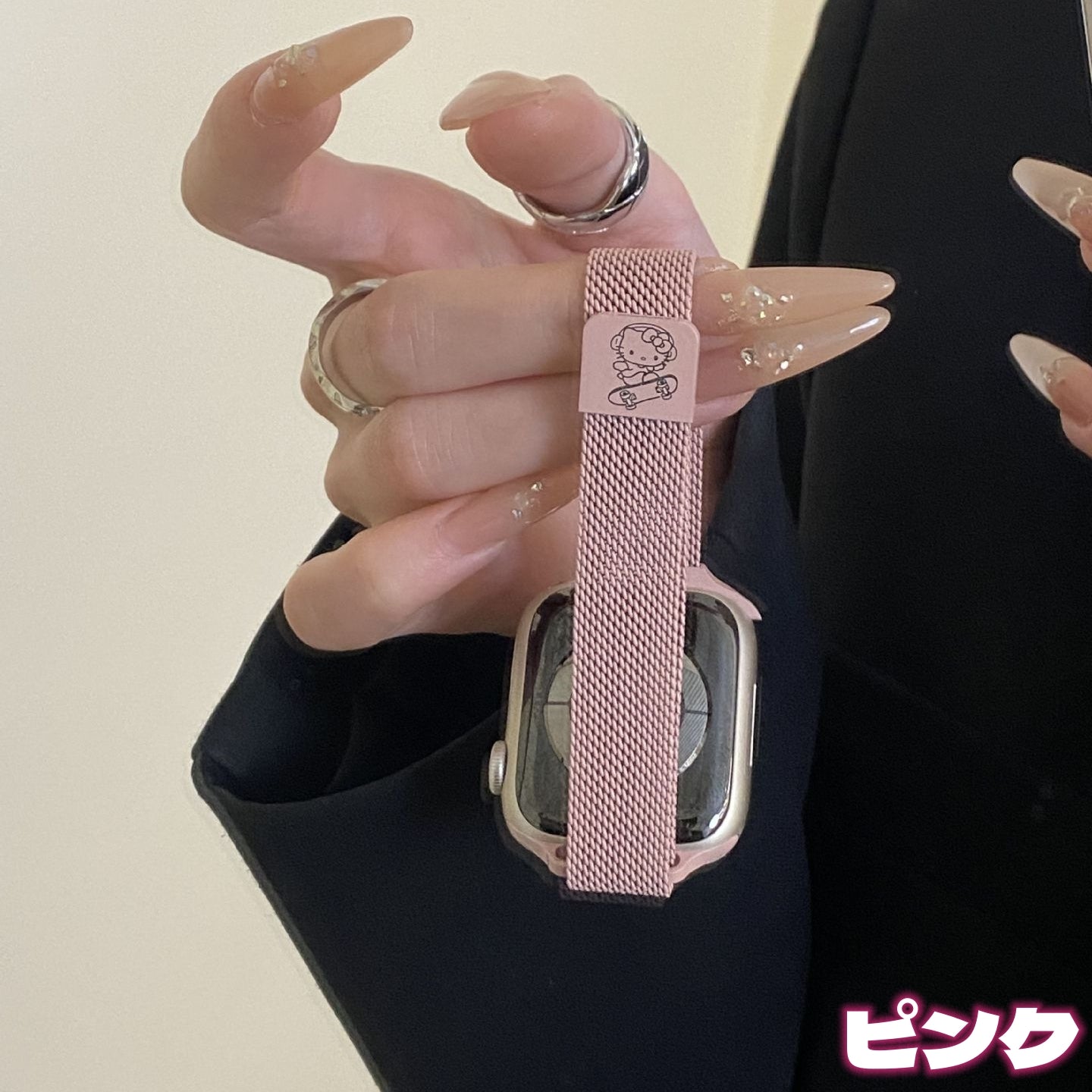 【雑貨】かわいいマグネット式メタルバンド T01778