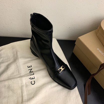 【Shoes】2色展開歩くやすいブーツ    W13836
