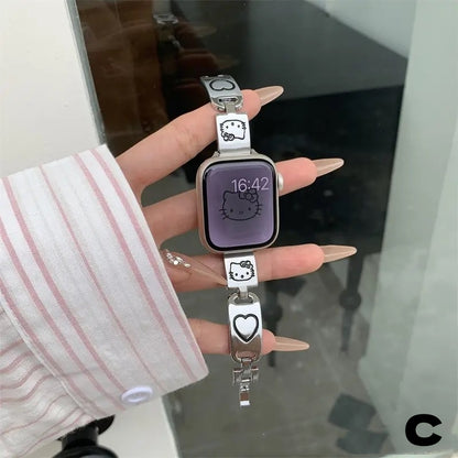 【雑貨】Apple Watchかわいいらしい金属製バンド T01777