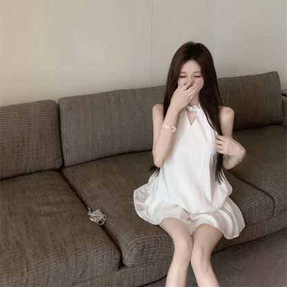 【Dress】ホルターネックバックレスドレス T01394