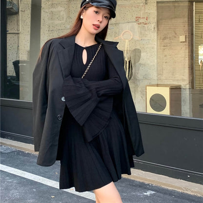 【Dress】ベルスリーブワンピース T01233