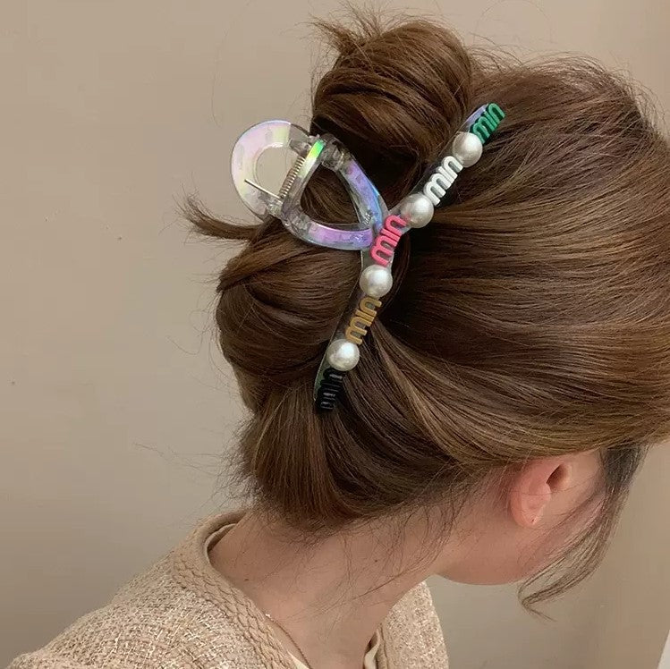 【雑貨】カラフルヘアクリップ　Z8285