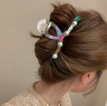 【雑貨】カラフルヘアクリップ　Z8285