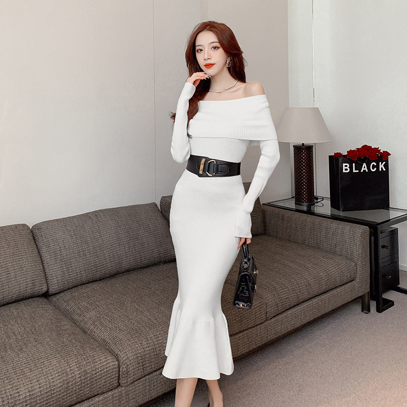 【Dress】ワンショルダーワンピース2色　Z8078