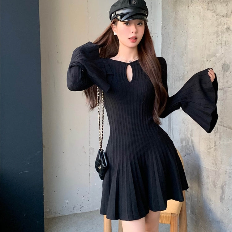 【Dress】ベルスリーブワンピース T01233