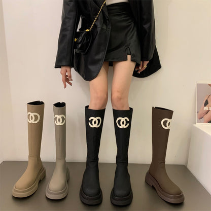 【Shoes】2色展開歩くやすいブーツ    W13837