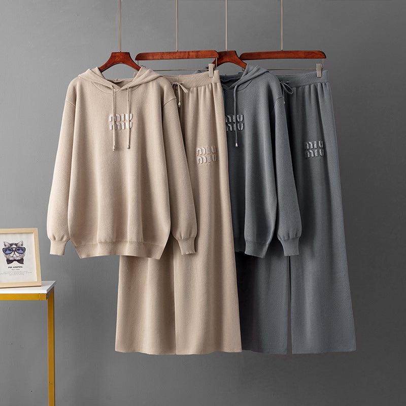 【Set】5色展開2点セット　セーター + パンツ　Ｗ14170