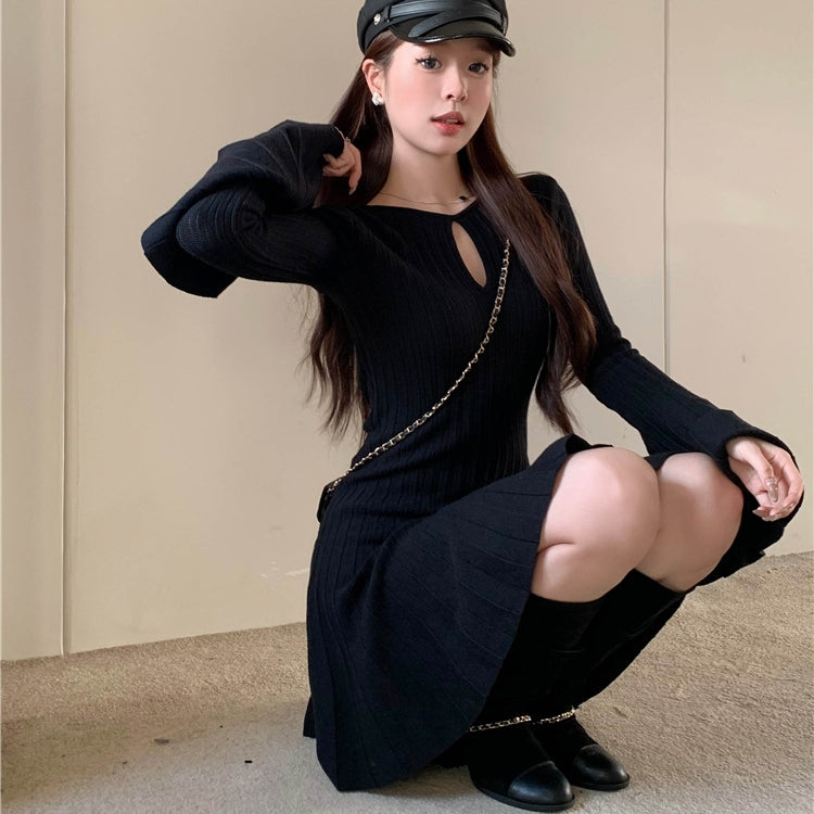 【Dress】ベルスリーブワンピース T01233