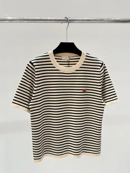 【Tops】ボーダー柄Tシャツ　Ｗ12029