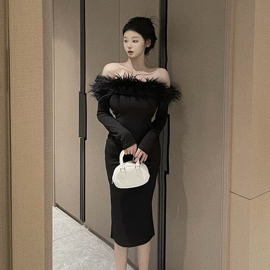 【Dress】切り替えデザインワンピース 　W14672