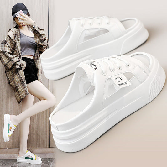 【Shoes】スニーカー厚底スリッパサンダル 　Ｗ11754