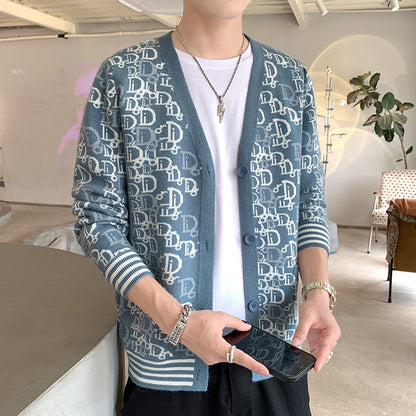 【Mens】高級感カーディガン　Z7204
