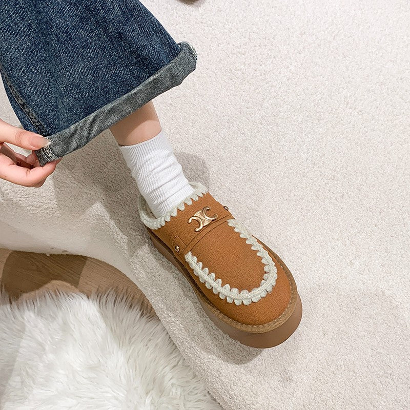 【Shoes】裏起毛厚手スリッパ 　　Ｗ14585