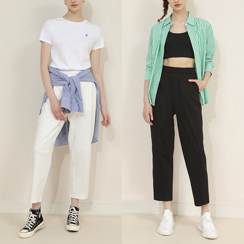 【Bottoms】クロップドハーレムパンツ T01661