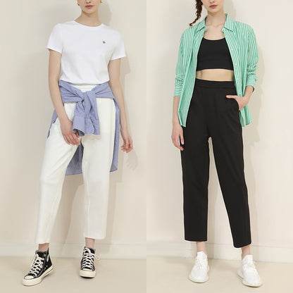 【Bottoms】クロップドハーレムパンツ T01661