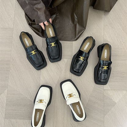 【Shoes】厚底ロファーシューズ　Z8136