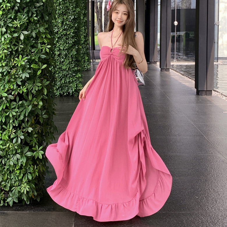 【Dress】リゾート風ロングスカート T01396
