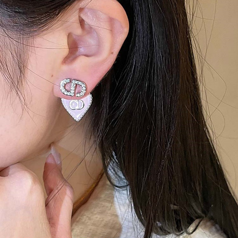 【雑貨】♡ジルコニア アルファベットピアス T01809