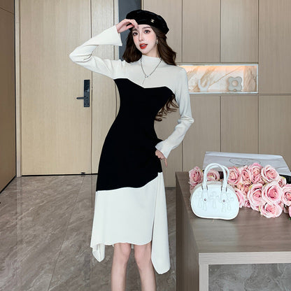 【Dress】新作アイテム～切り替えデザインニットワンピース　W9571