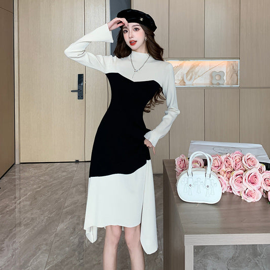 【Dress】新作アイテム～切り替えデザインニットワンピース　W9571