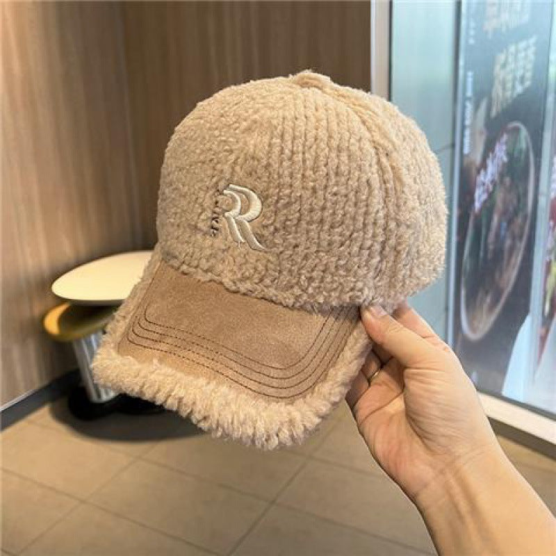 【雑貨】秋冬ラムウールボールキャップ T01143
