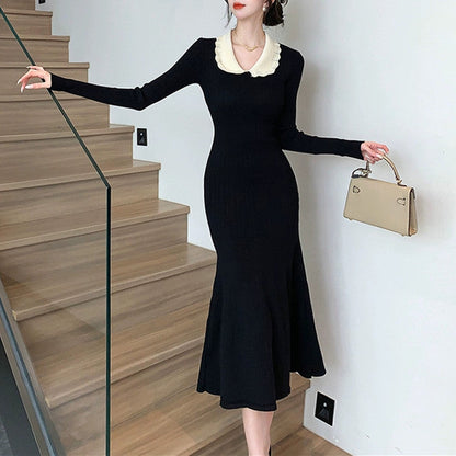 【Dress】ドールカラーワンピース　W9945