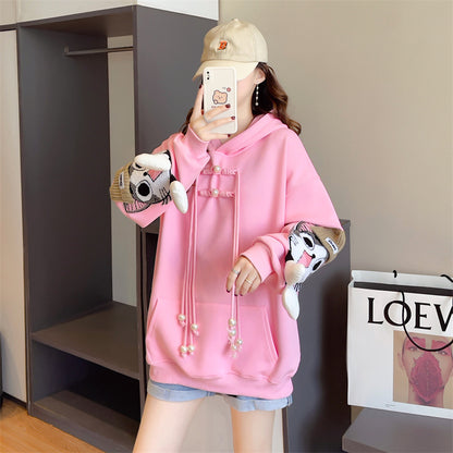 【Tops】キャラクター厚手フーディー　Z7642