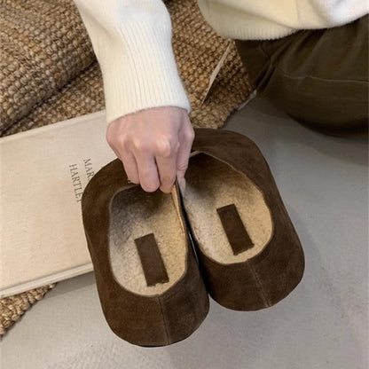 【Shoes】2色ラムウールスリット　Ｗ14686