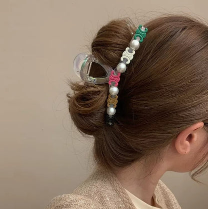 【雑貨】カラフルヘアクリップ　Z8285
