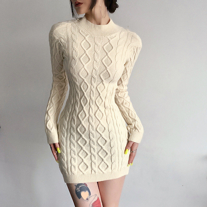 【Dress】フェミニン無地ワンピース　Z7879