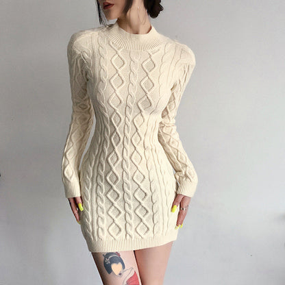 【Dress】フェミニン無地ワンピース　Z7879