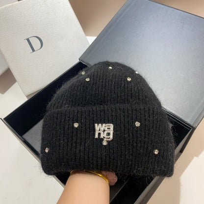 【雑貨】ダイヤモンドニット帽子 　Ｗ13860