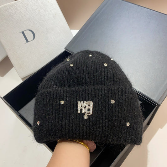 【雑貨】ダイヤモンドニット帽子 　Ｗ13860