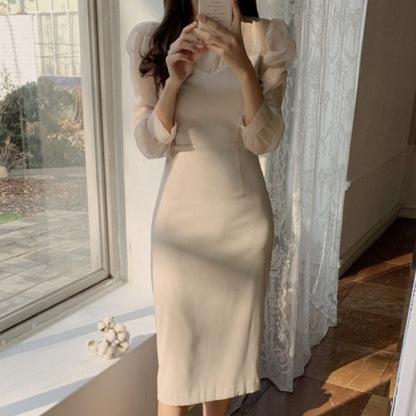 【Dress】透け感ワンピース　Z7756