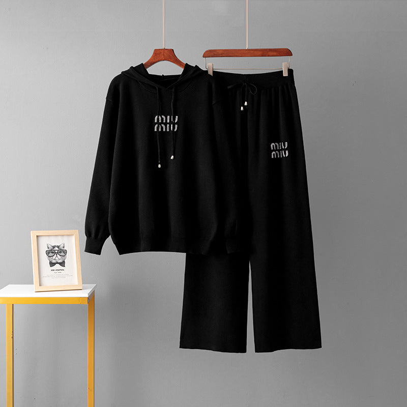 【Set】5色展開2点セット　セーター + パンツ　Ｗ14170