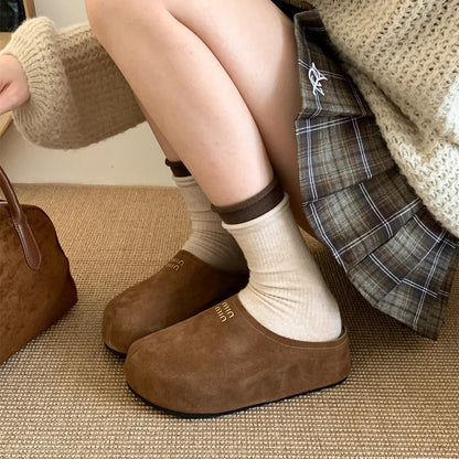 【Shoes】2色ラムウールスリット　Ｗ14686