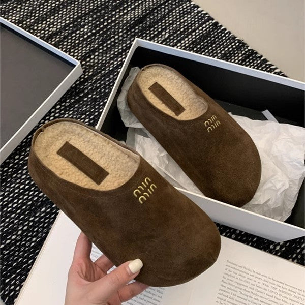 【Shoes】2色ラムウールスリット　Ｗ14686