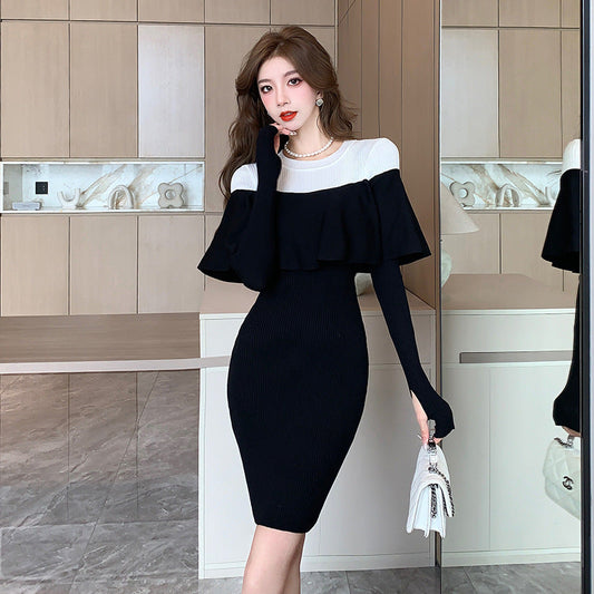 【Dress】切り替えデザインワンピース　W10964
