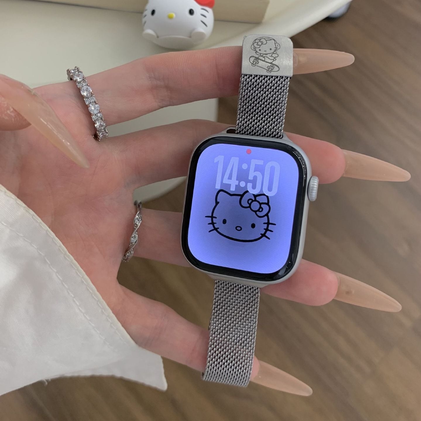 【雑貨】かわいいマグネット式メタルバンド T01778