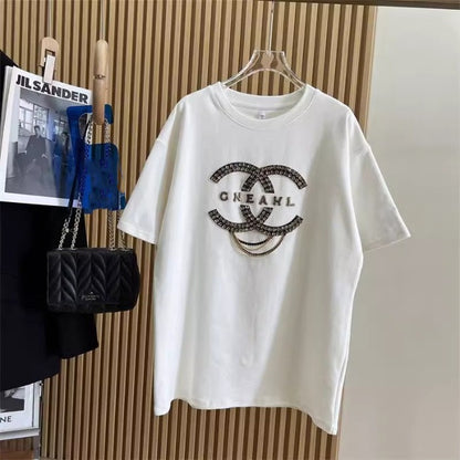 【Tops】3色展開カジュアルＴシャツ    W12402