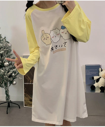 【Roomwear】春秋ルームワンピース　Z7639
