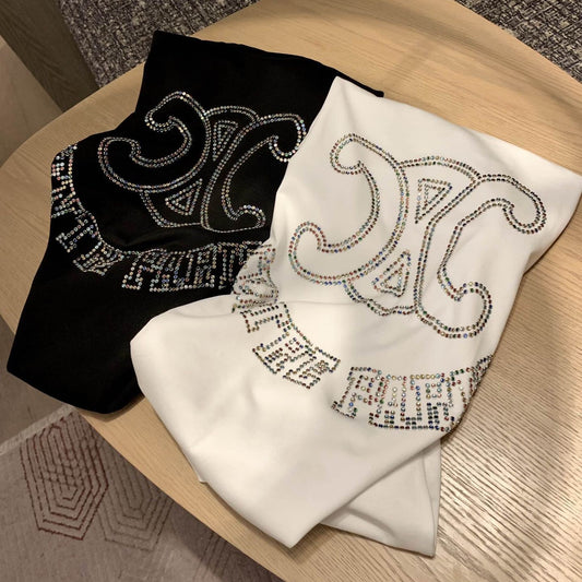 【Tops】キラキラダイヤモンドデザインTシャツ T01584