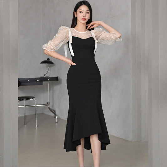 【Dress】新入荷～レースデートワンピース　W10988