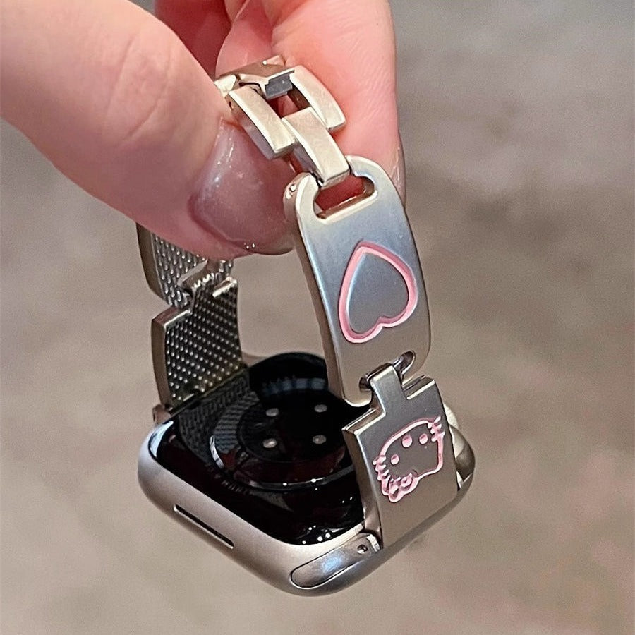 【雑貨】Apple Watchかわいいらしい金属製バンド T01777
