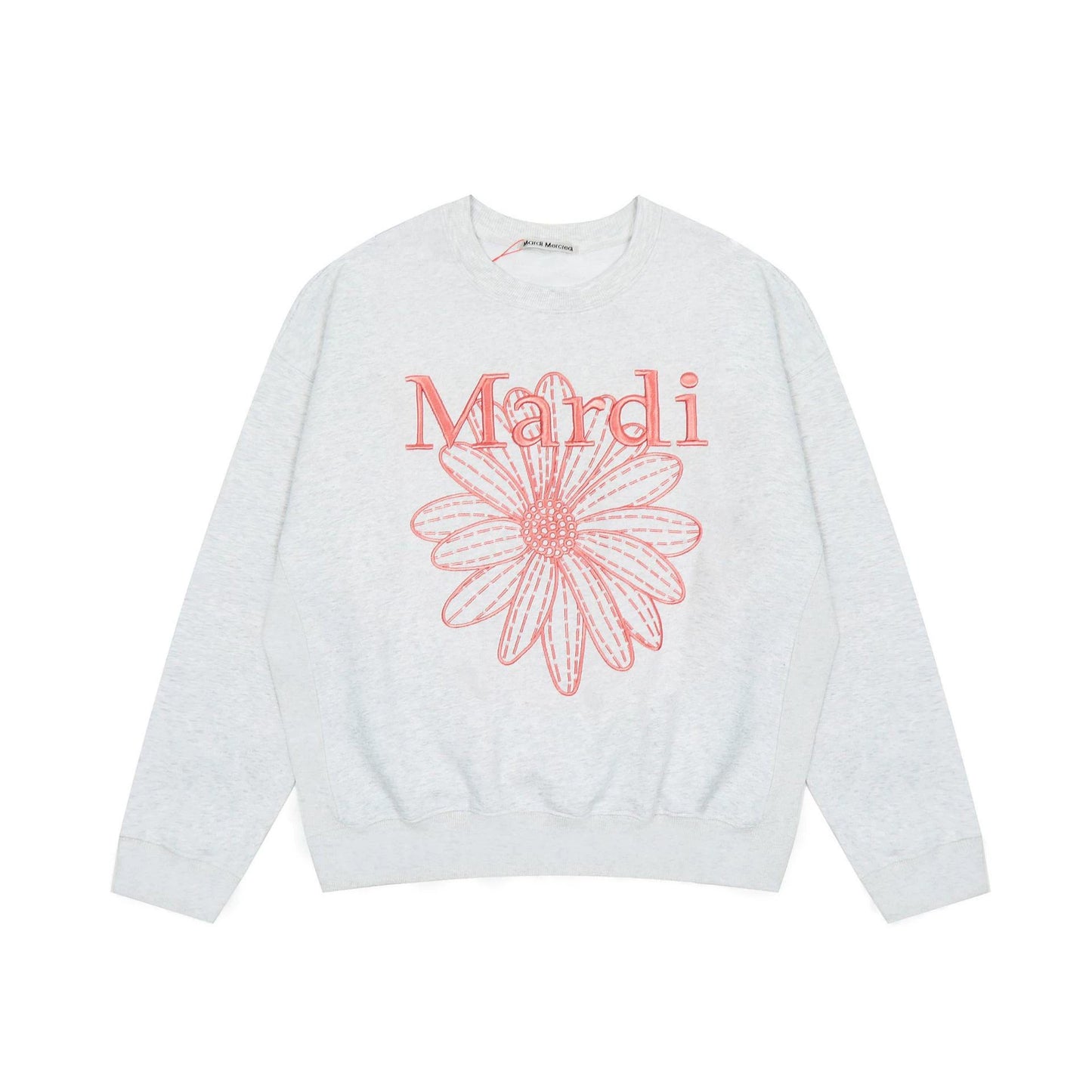 【Tops】デイジー刺繍プリントスウェットシャツT01520