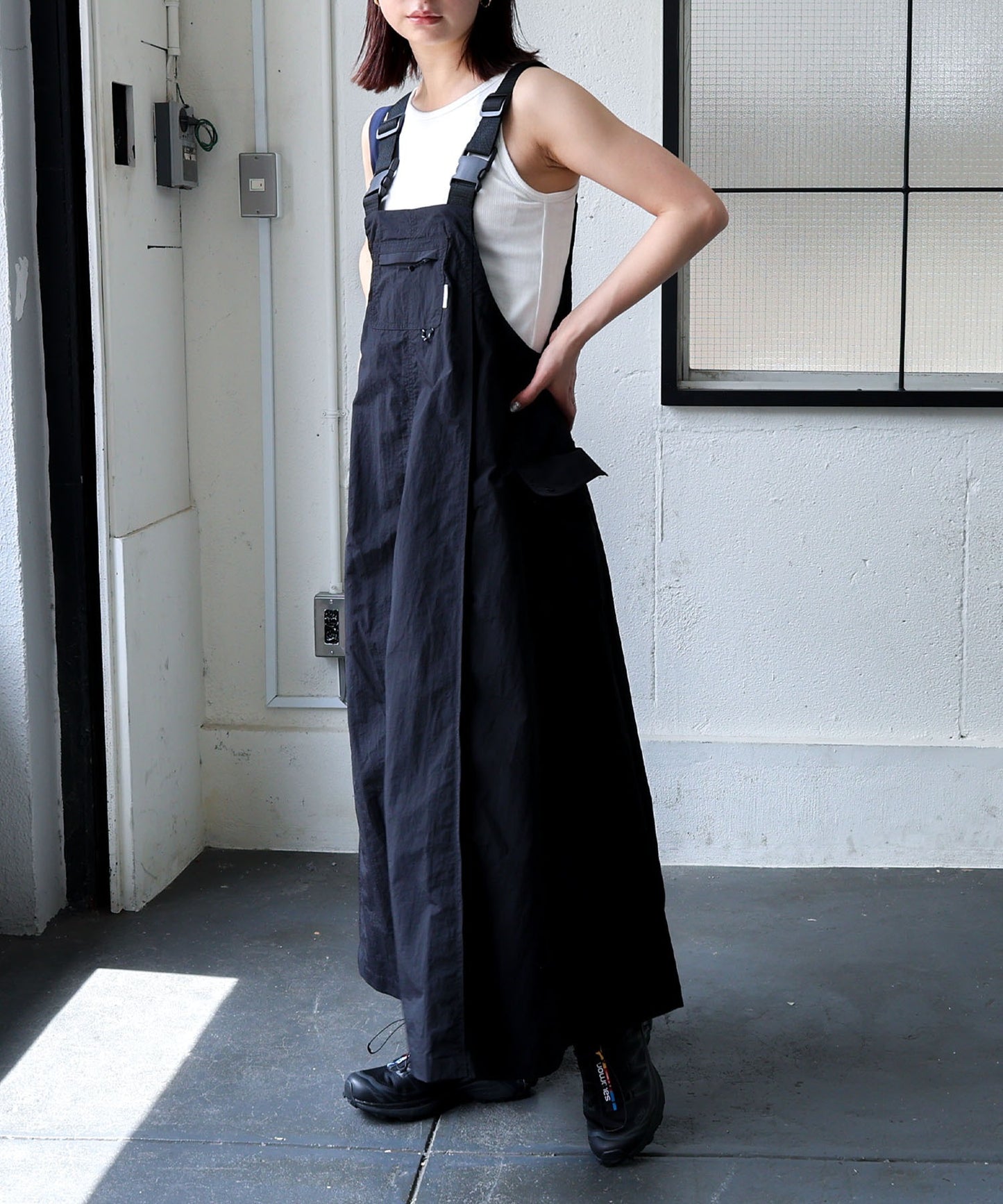【Dress】デザイナーサスペンダードレス T01688