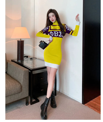 【Dress】新入荷～スタンドネックワンピース   W11360